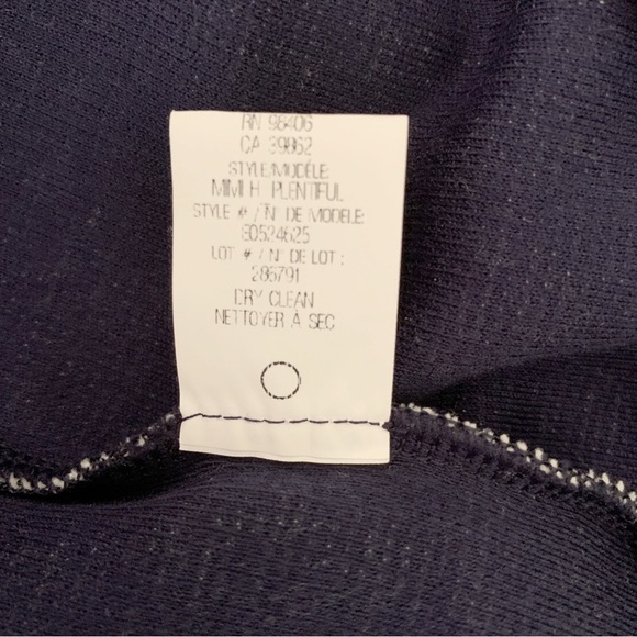 Theory Mimi H. Plentiful Tweed Mini Dress Large Blue White - Picture 8 of 9